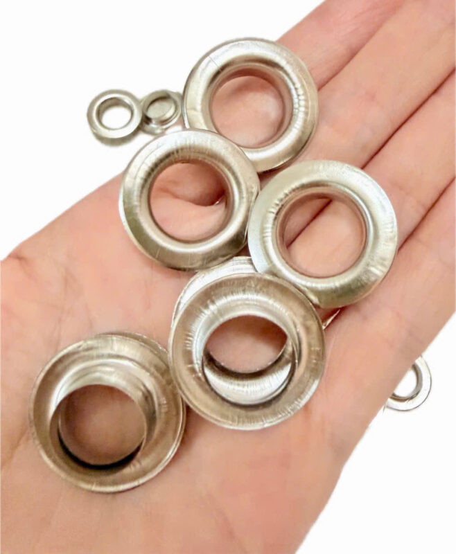 Khoen ore mắt cáo 14mm trắng